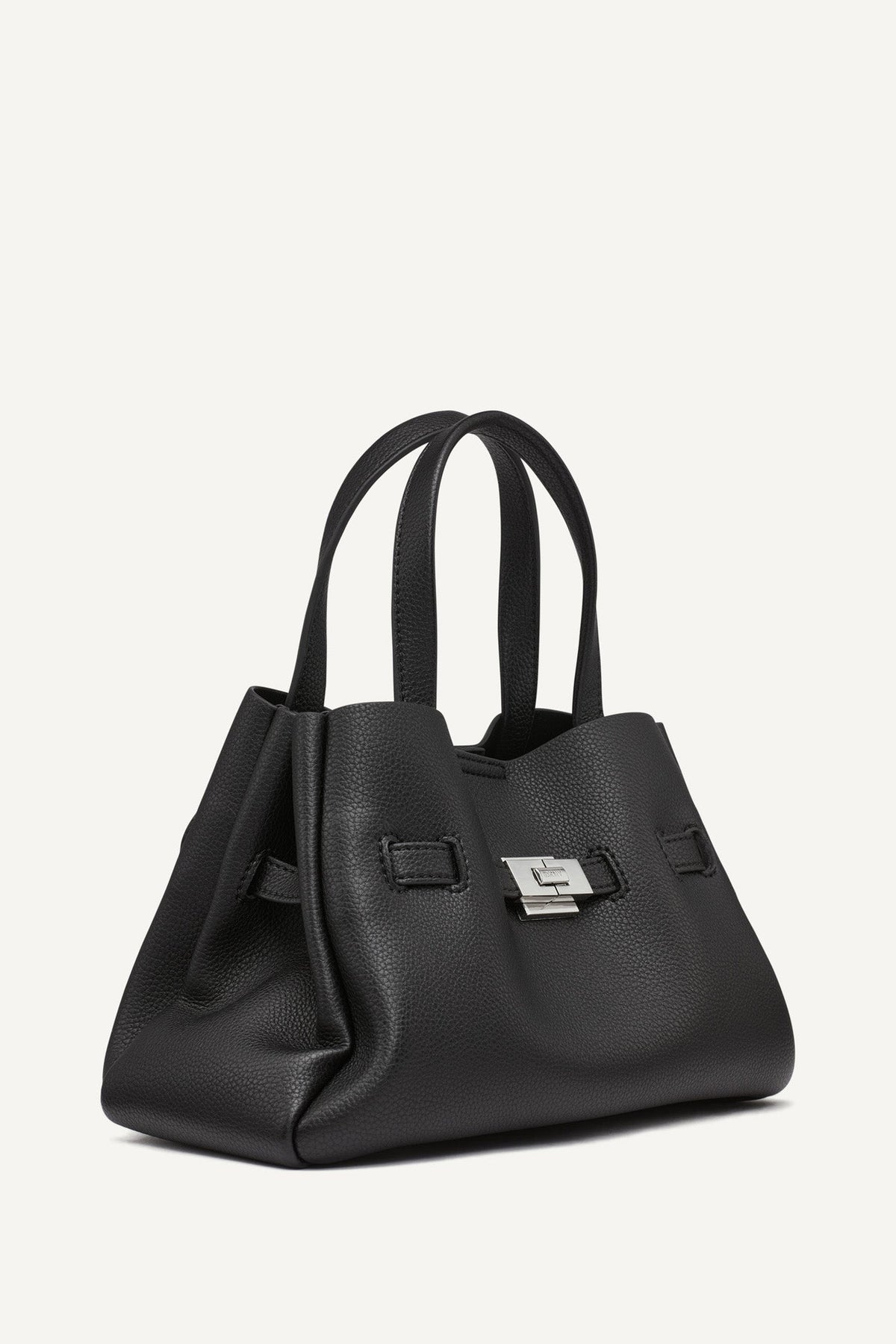 BLACK/SILVER DKNY BRYAR SMALL SATCHEL