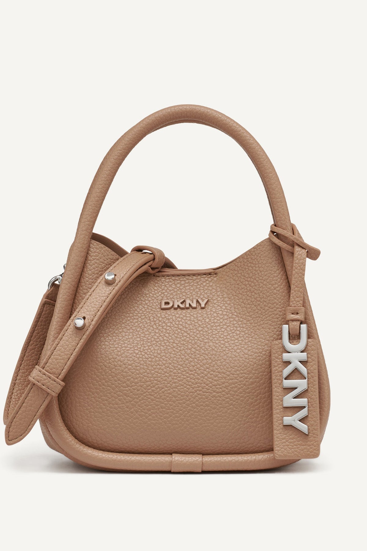 Marshmallow DKNY CAPRI HOBO CROSSBODY BAG
