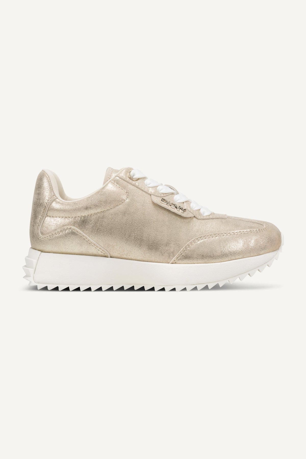 Silver DKNY NAPLES LACE UP SNEAKER