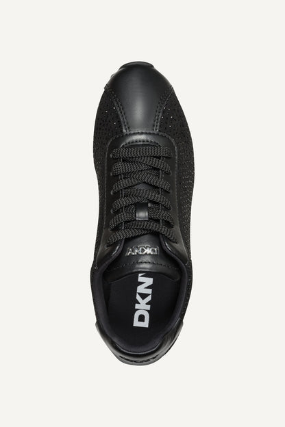 Black DKNY ALASKA LACE UP SNEAKER