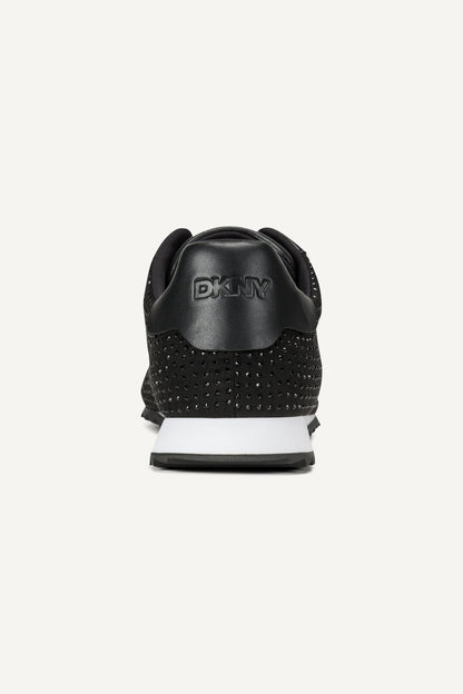 Black DKNY ALASKA LACE UP SNEAKER