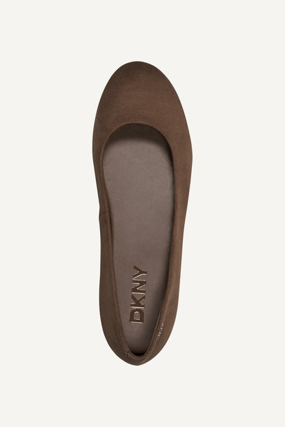 Walnut DKNY MOONIRA BALLET FLAT