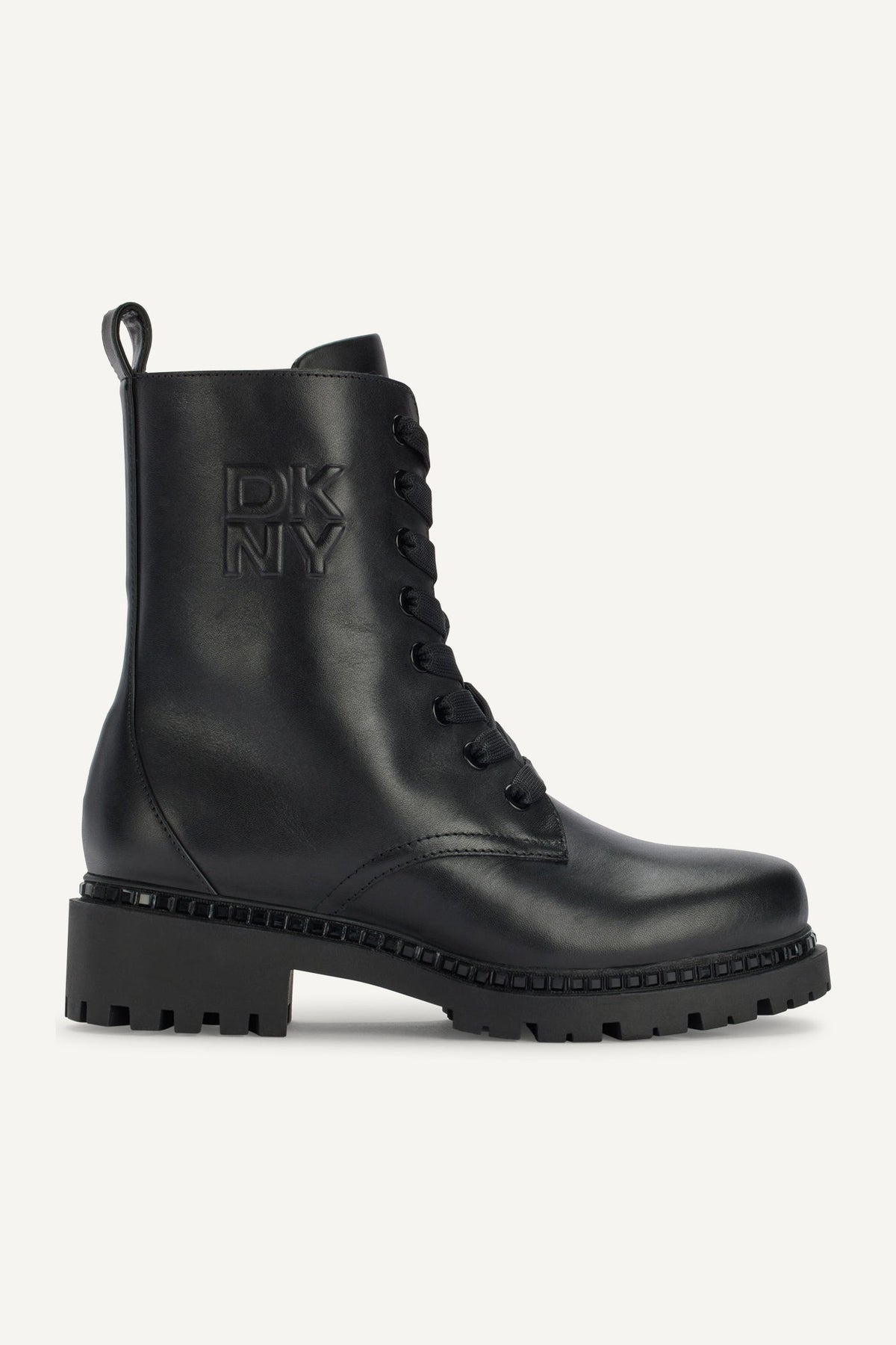 Black DKNY ROMMILY LACE UP BOOT