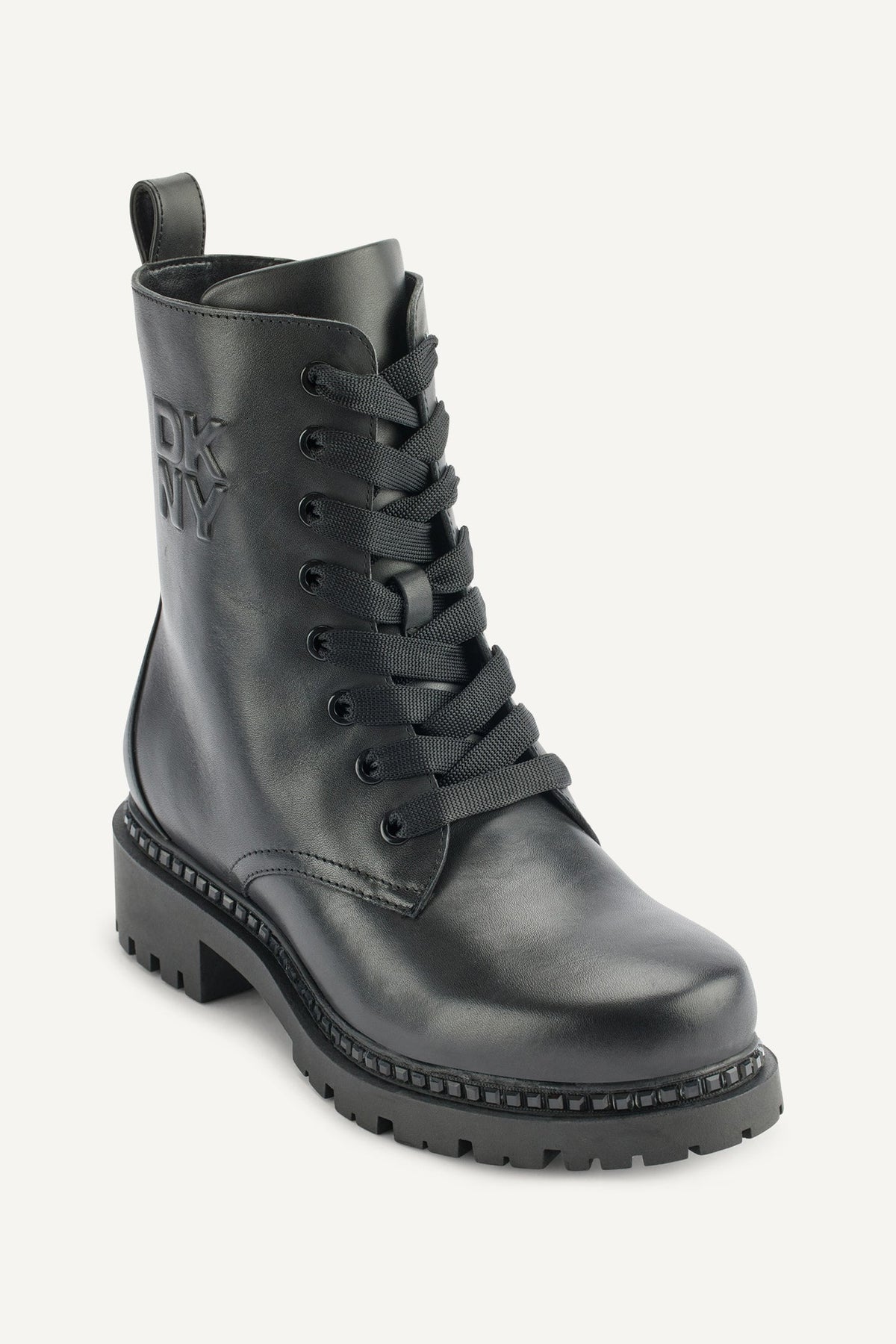 Black DKNY ROMMILY LACE UP BOOT