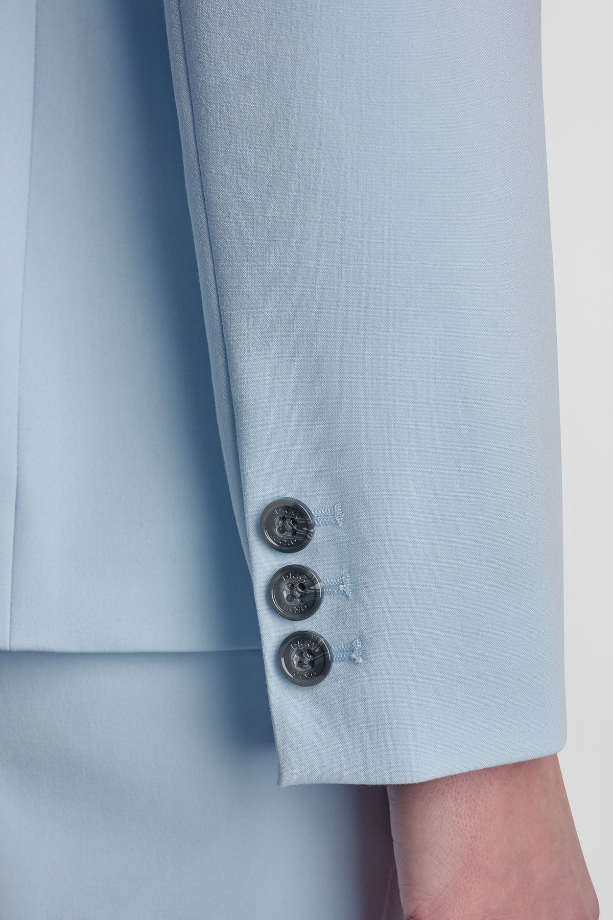 Light Blue DKNY SINGLE BUTTON FRONT BLAZER