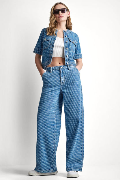 Midwood DKNY MID-RISE WIDE LEG WITH SLASH POCKETS