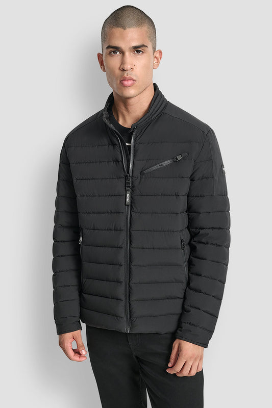 Black DKNY LIGHT WEIGHT MOTO JACKET
