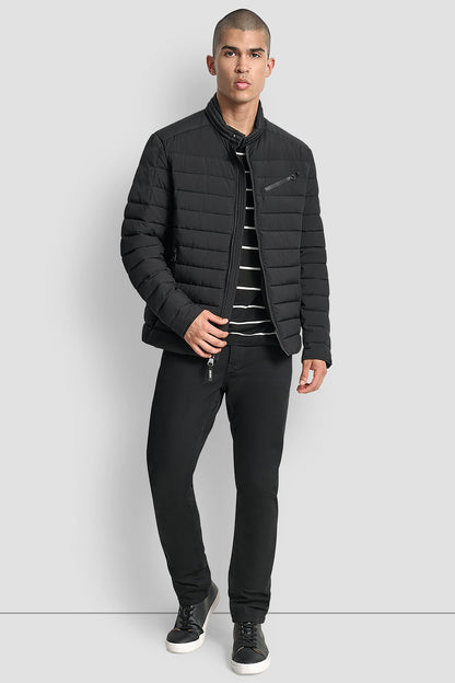 Black DKNY LIGHT WEIGHT MOTO JACKET
