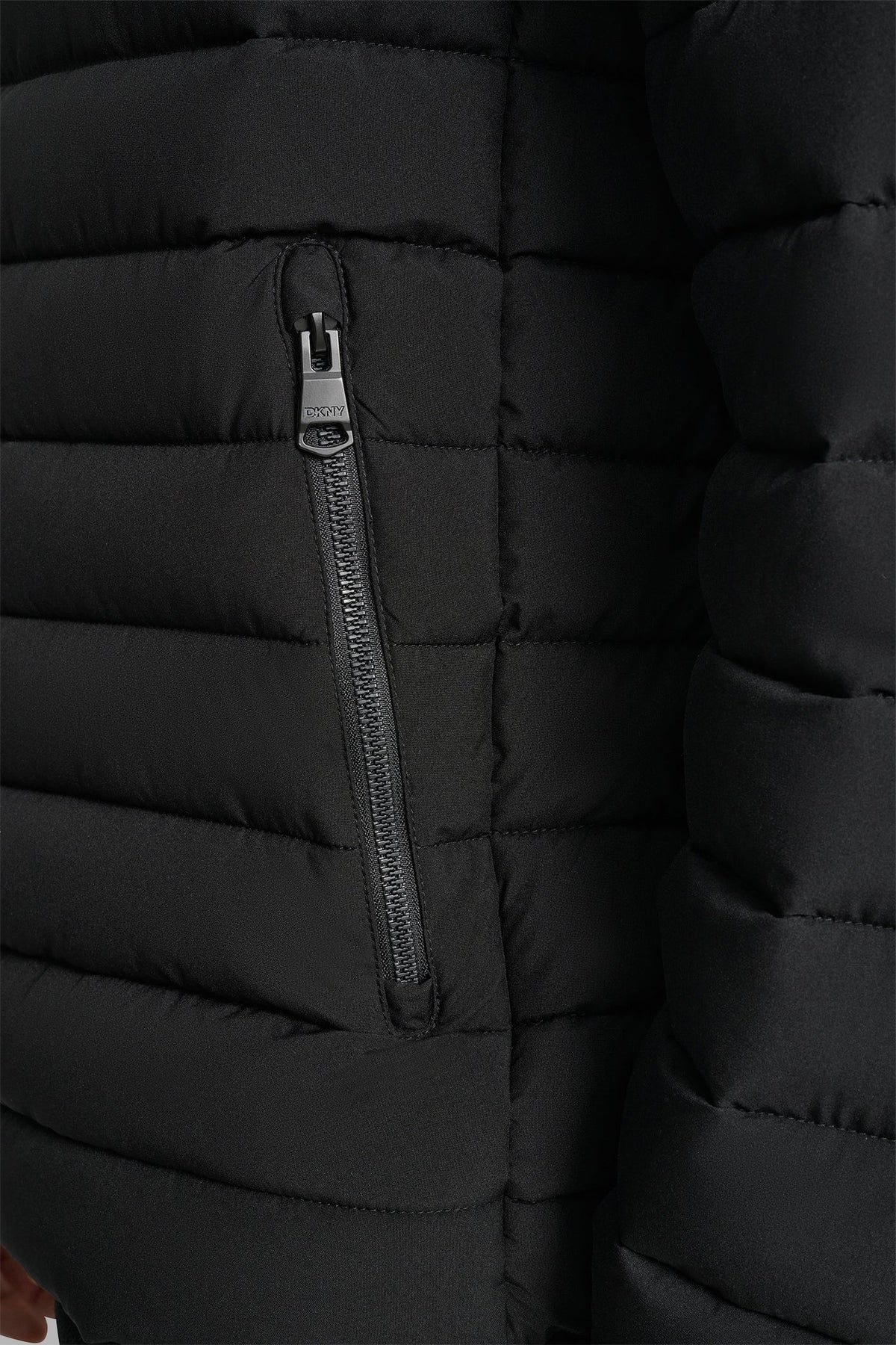 Black DKNY LIGHT WEIGHT MOTO JACKET