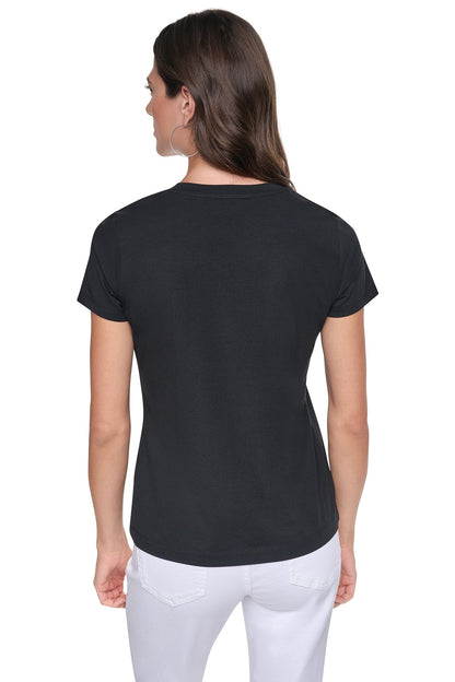 White DKNY CENTRAL PARK GRAPHIC TEE