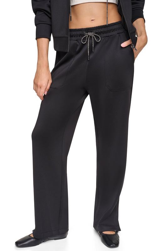Ivory DKNY PINS & PATCHES DRAWSTRING PANT