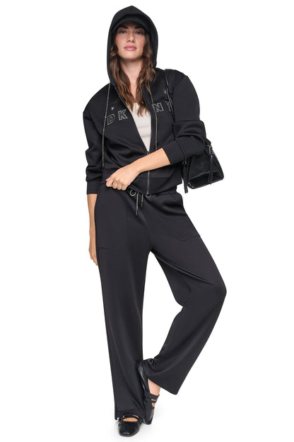 Ivory DKNY PINS & PATCHES HOODIE