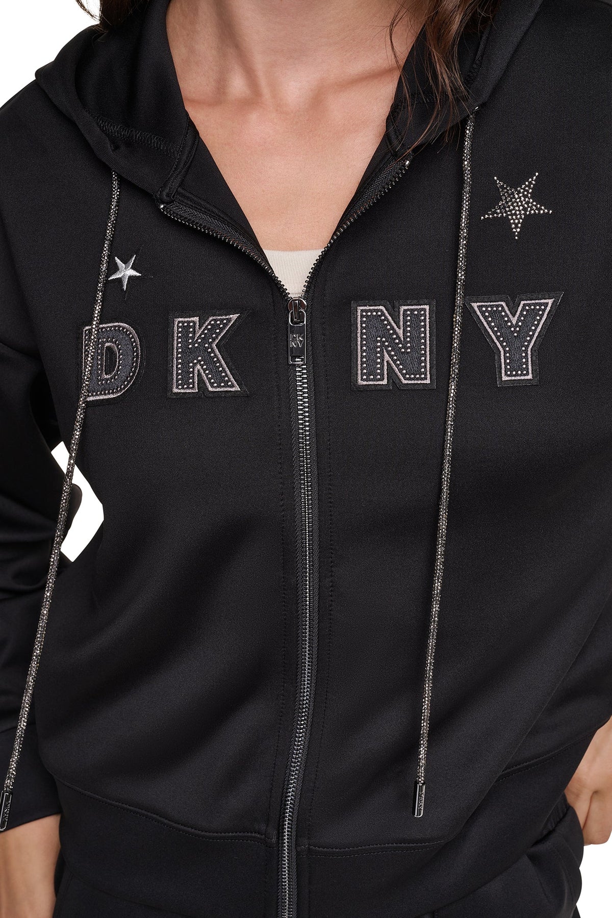 Ivory DKNY PINS & PATCHES HOODIE