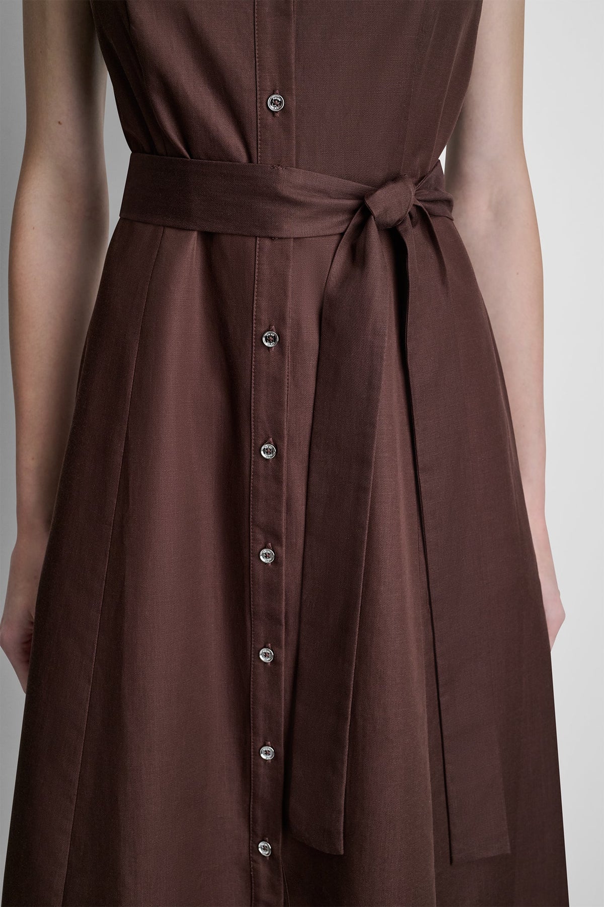 Java DKNY SLEEVELESS MIDI FIT & FLARE DRESS