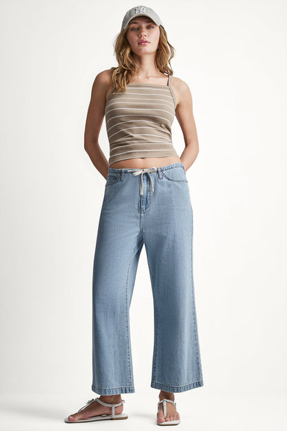 Brighton DKNY MID-RISE DRAWCORD WIDE LEG