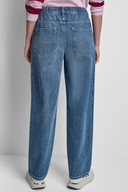 Cedar Street DKNY MID-RISE STRAIGHT LEG WITH LOGO DETAIL