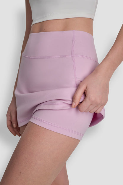 Pink Lavender DKNY EXTRA HIGH-RISE BALANCE COMPRESSION SKORT