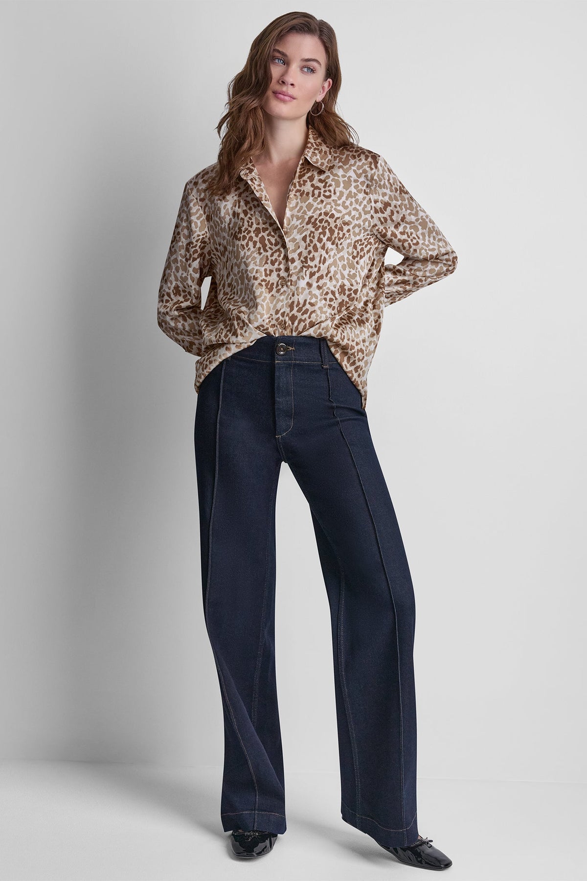 Disguise Woodsmoke DKNY BUTTON FRONT PRINTED BLOUSE