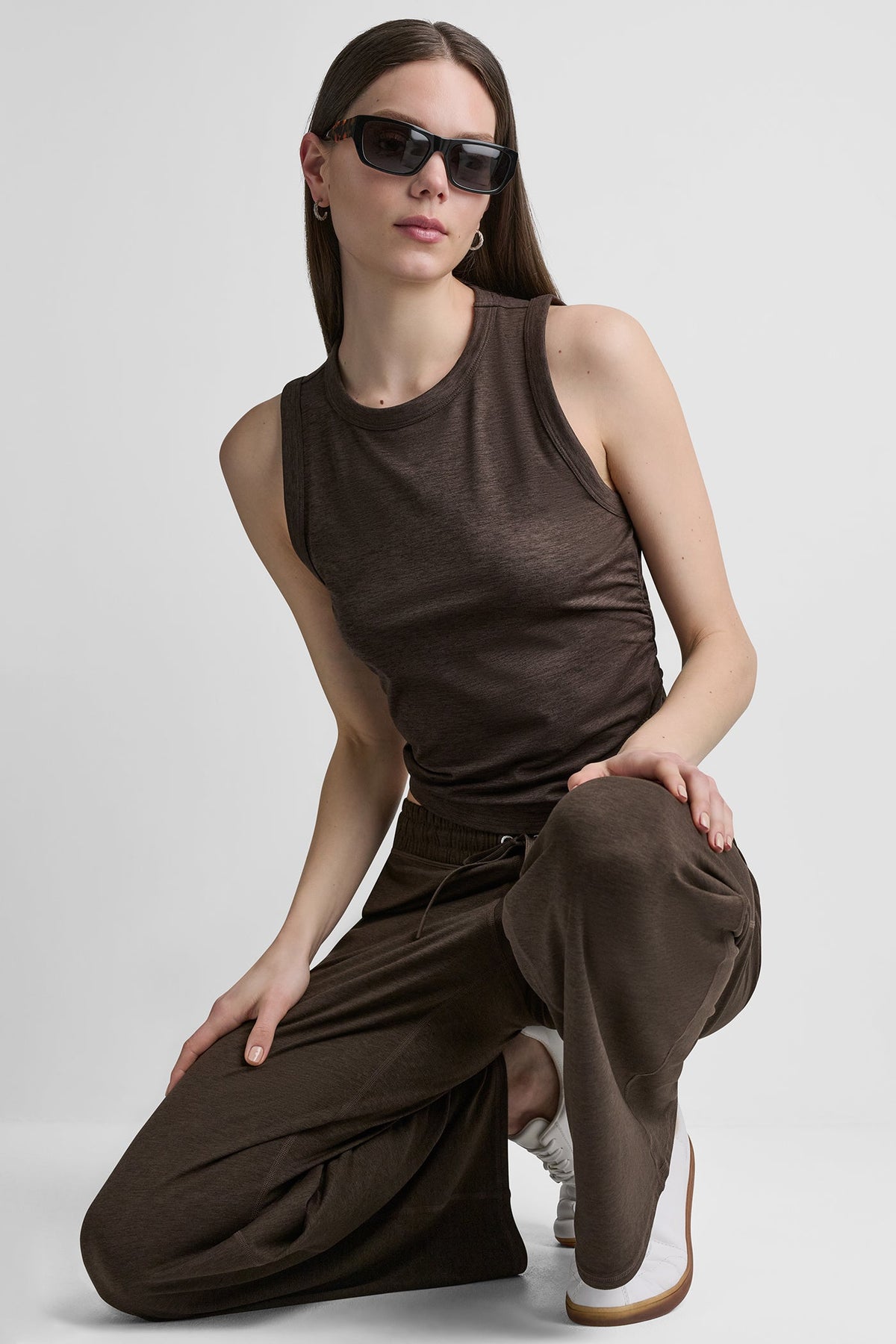 Mesa Rose Spacedye DKNY SPACEDYE TANK WITH RUCHING