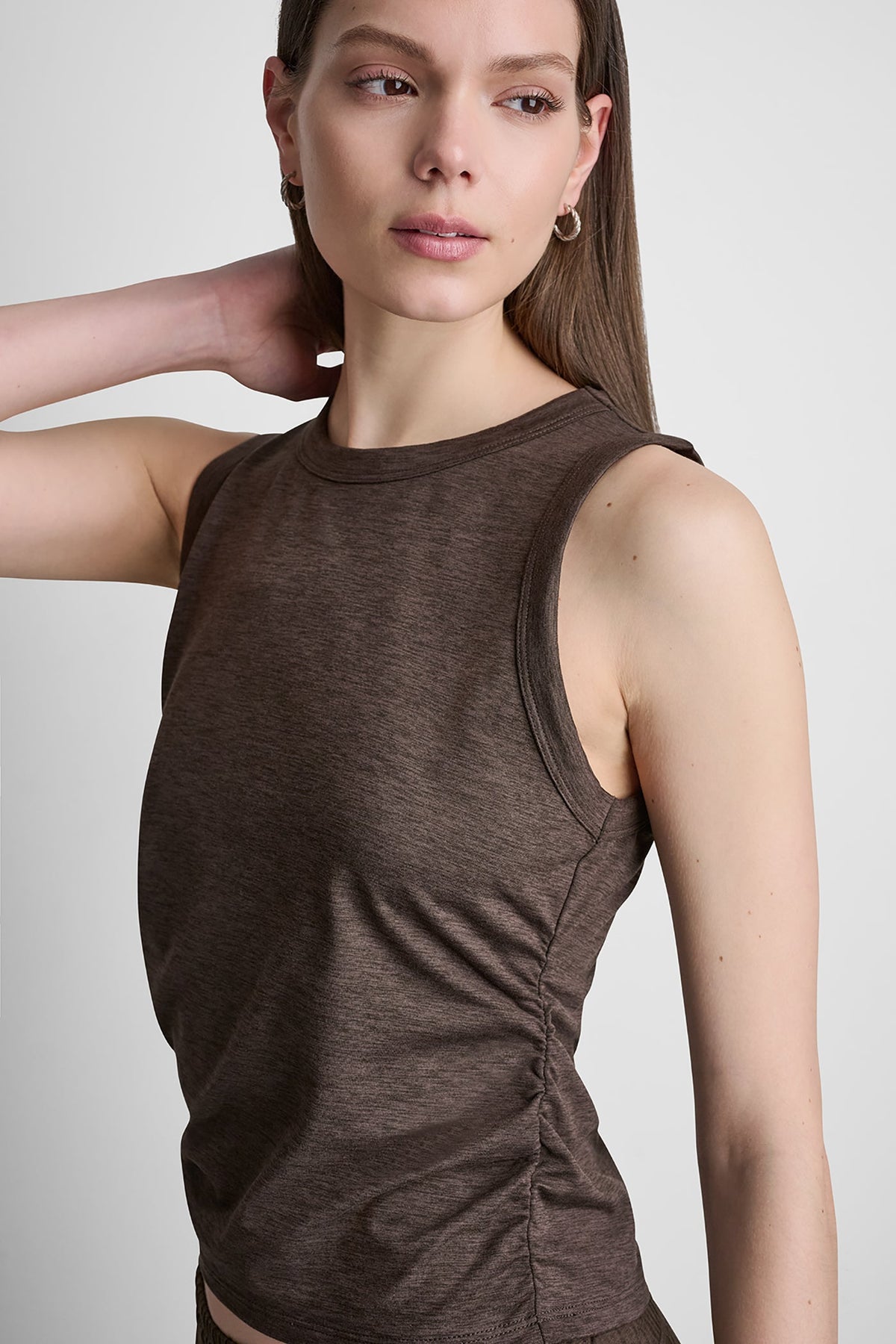 Mesa Rose Spacedye DKNY SPACEDYE TANK WITH RUCHING