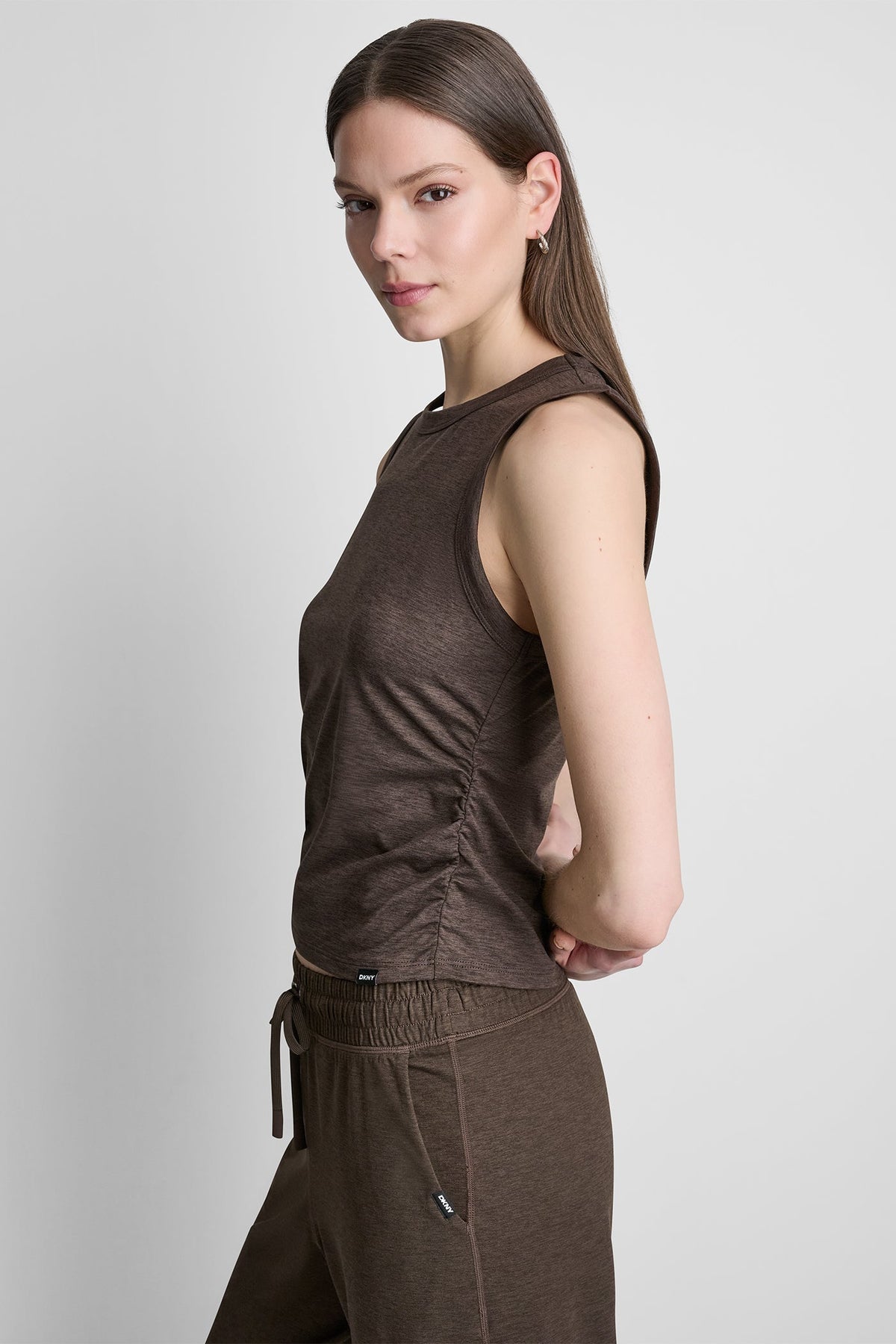 Mesa Rose Spacedye DKNY SPACEDYE TANK WITH RUCHING