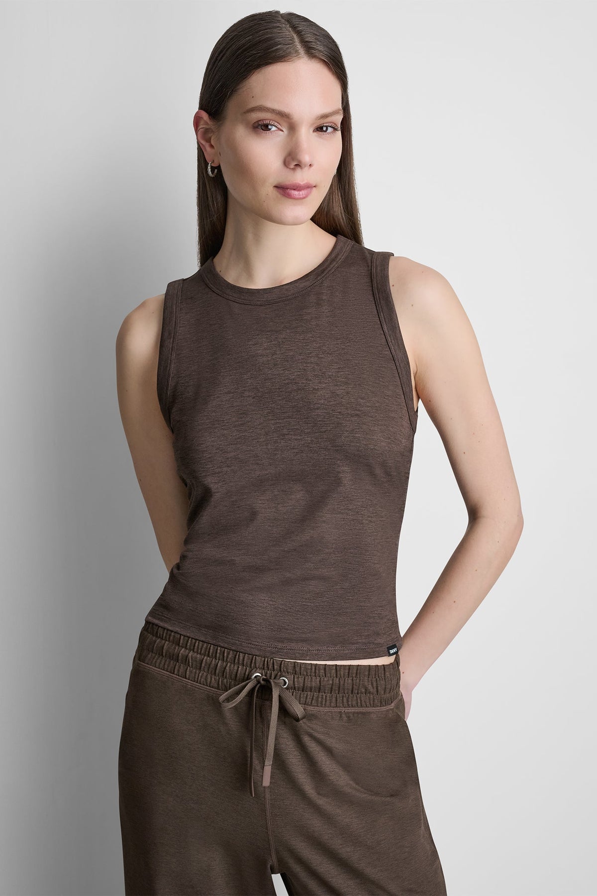 Mesa Rose Spacedye DKNY SPACEDYE TANK WITH RUCHING