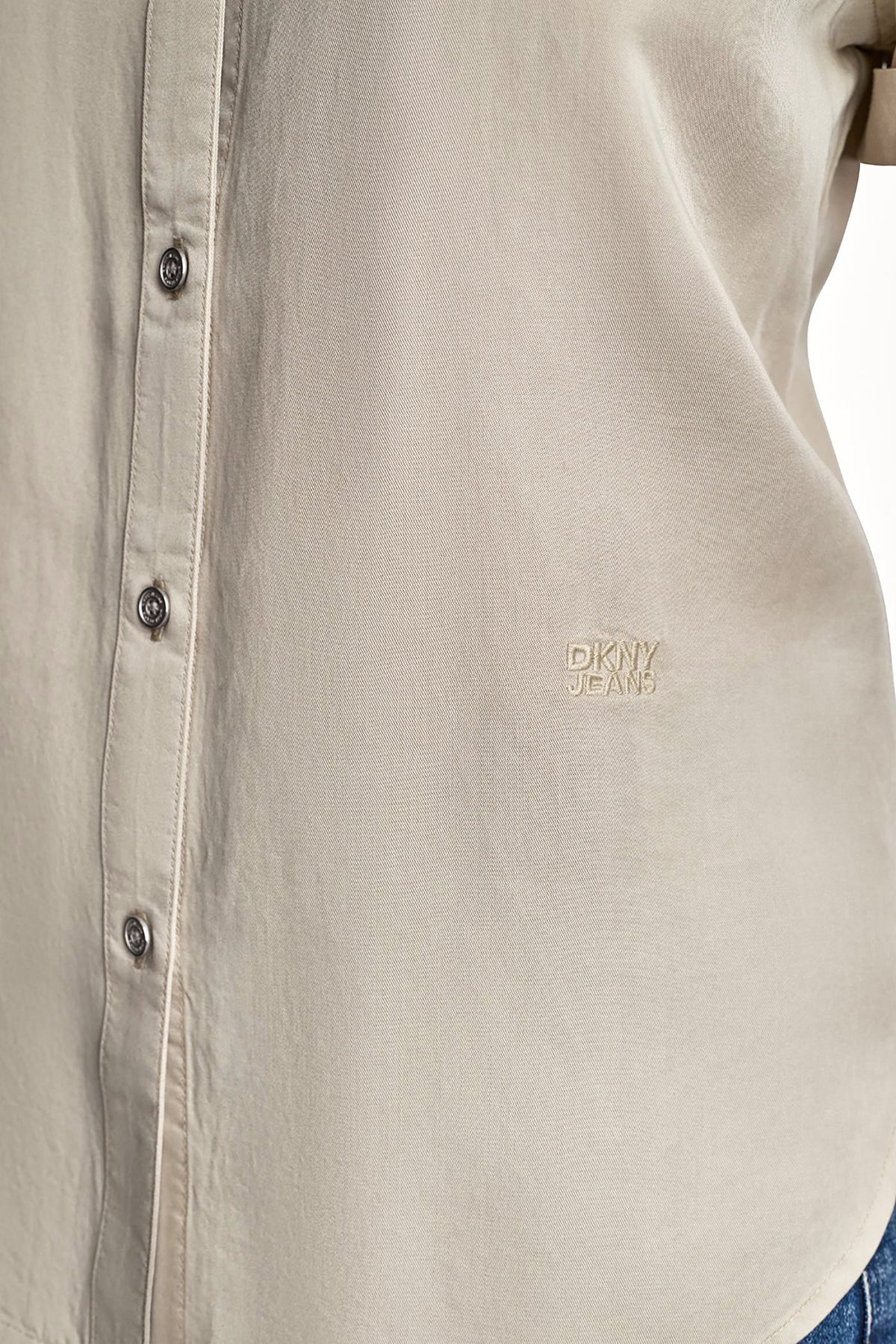 Chambray DKNY GARMENT DYE BUTTON-FRONT SHIRT