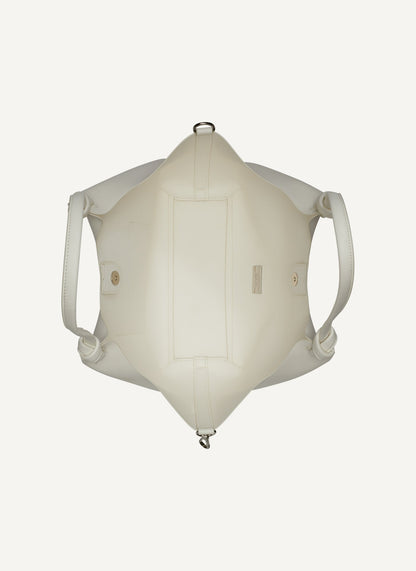 Marshmallow DKNY PAULA MEDIUM TOTE WITH LOGO STRAP