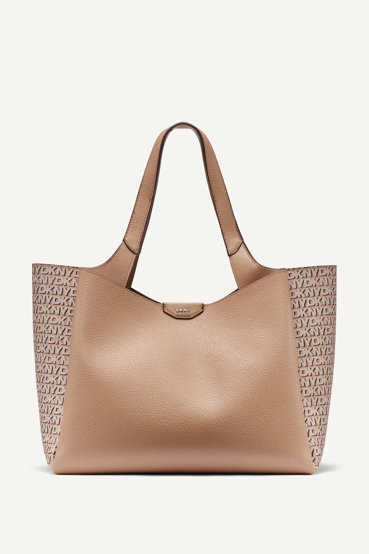Cappuccino DKNY WILLA NEW YORK LOGO TOTE