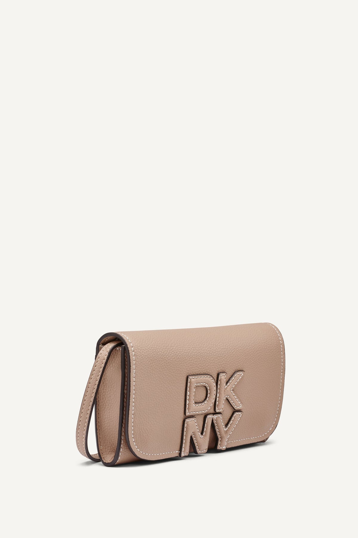Black/Silver DKNY NICOLE FLAP CROSSBODY
