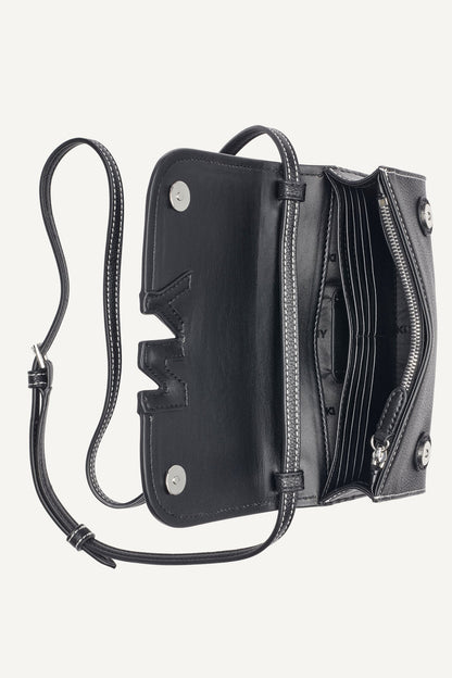 Natural/Black DKNY NICOLE FLAP CROSSBODY