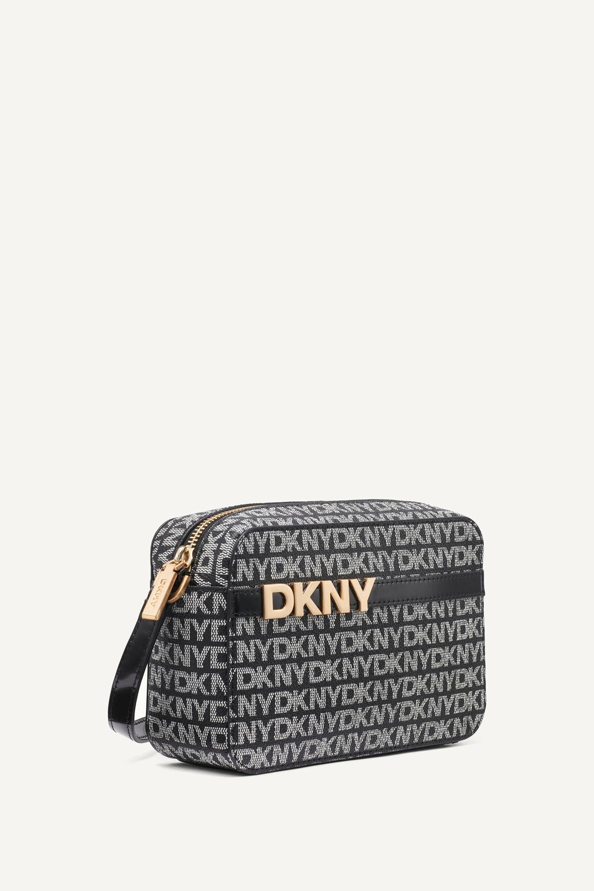 BLACK LOGO/BLACK DKNY AVRIL LOGO CAMERA BAG