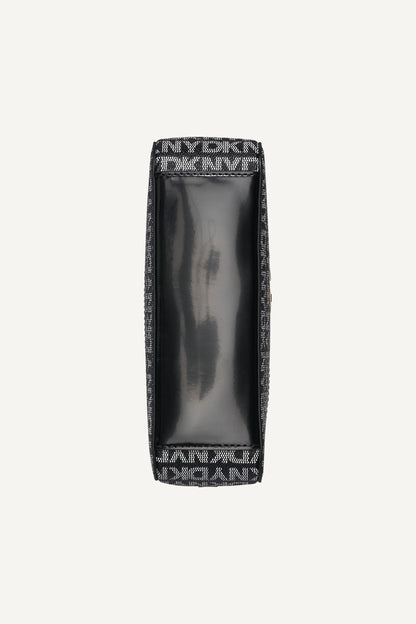 BLACK LOGO/BLACK DKNY AVRIL LOGO CAMERA BAG