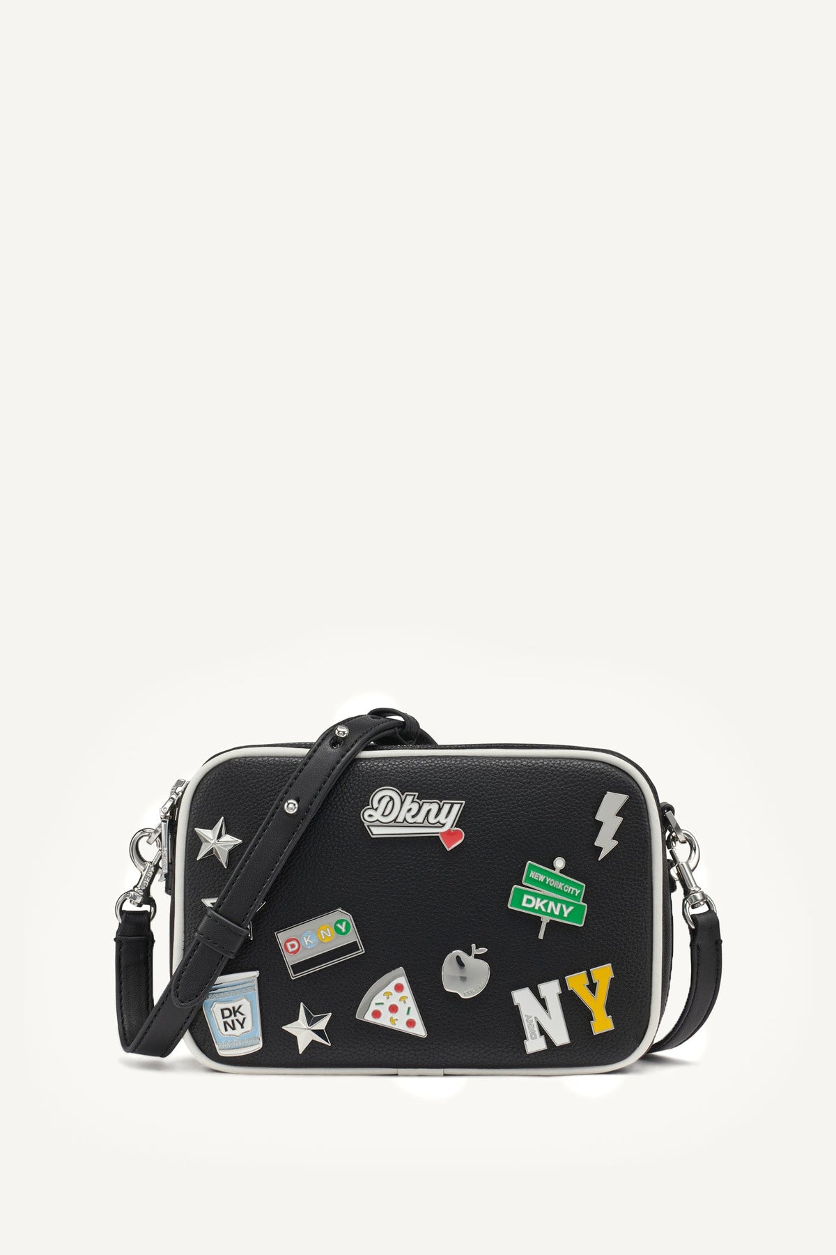 Marshmallow/Black DKNY NELL CAMERA BAG