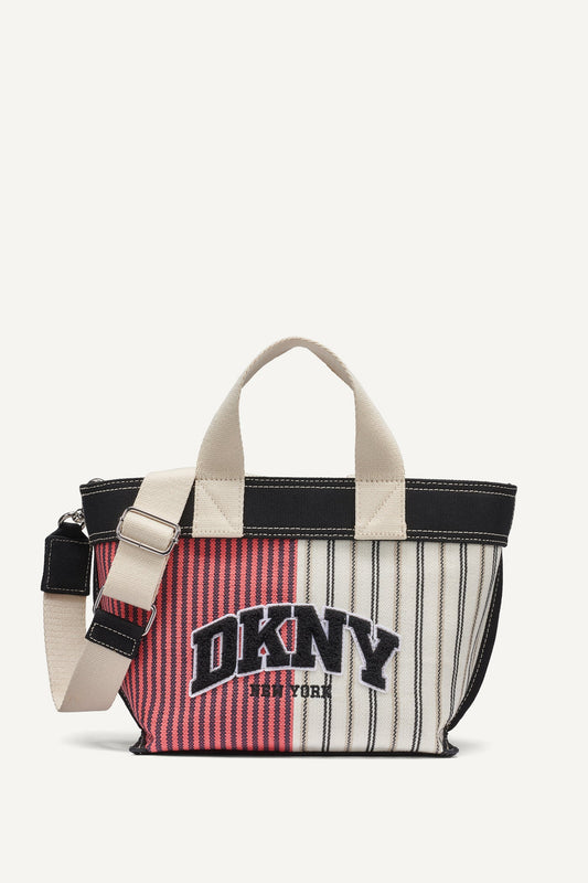 Punch Multi DKNY BRADY CANVAS STRIPE SMALL LOGO CROSSBODY BAG