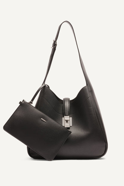 Cappuccino DKNY DARIA LARGE HOBO BAG
