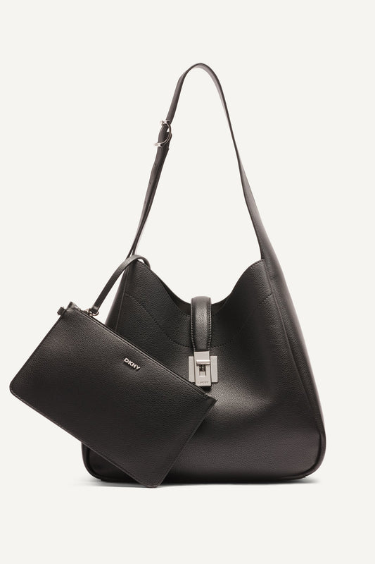 Cappuccino DKNY DARIA LARGE HOBO BAG