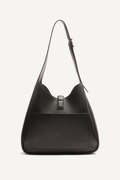 Black/Silver DKNY DARIA LARGE HOBO BAG