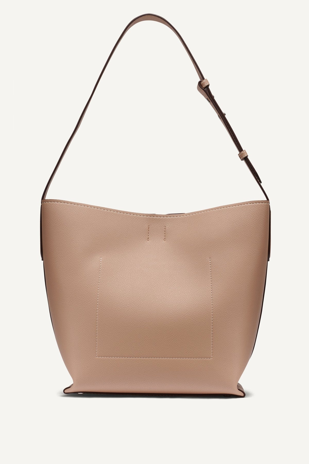 Black/Silver DKNY NICOLE LOGO BUCKET BAG