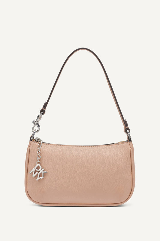 Black/Silver DKNY SARAH SHOULDER BAG