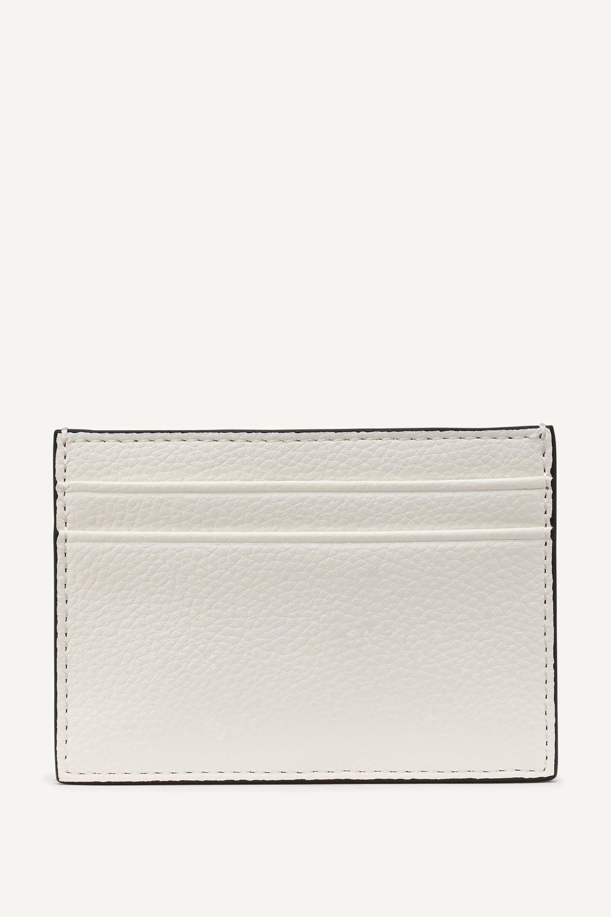 White DKNY ETTA CARD CASE