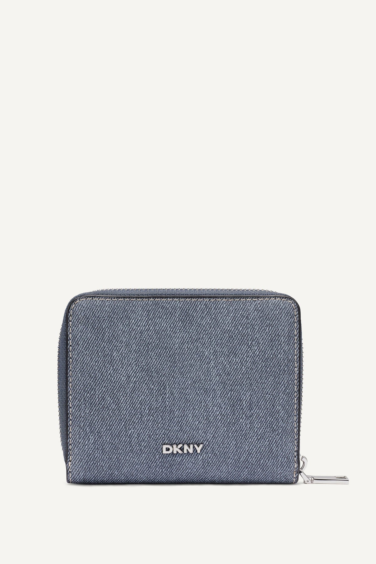 Denim DKNY NESSA SMALL ZIP AROUND WALLET