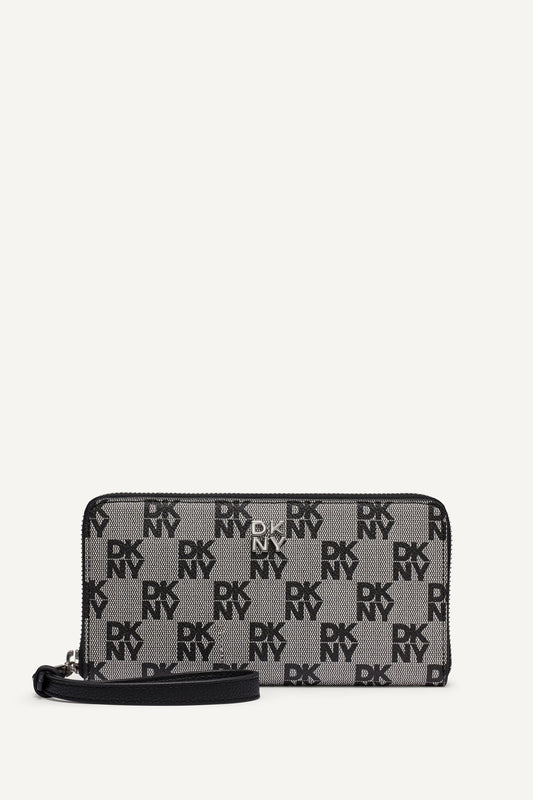 Chino/Cappuccino DKNY SARAH LARGE ZIP AROUND WALLET