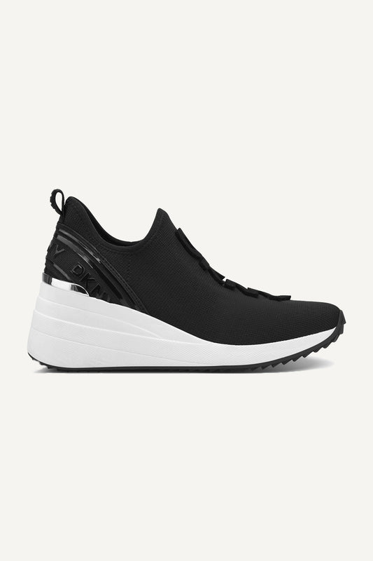 Black DKNY KEEVA WEDGE SNEAKER