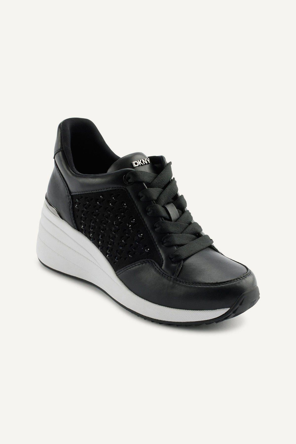 BRIGHT WHITE DKNY KALINDA WEDGE SNEAKER