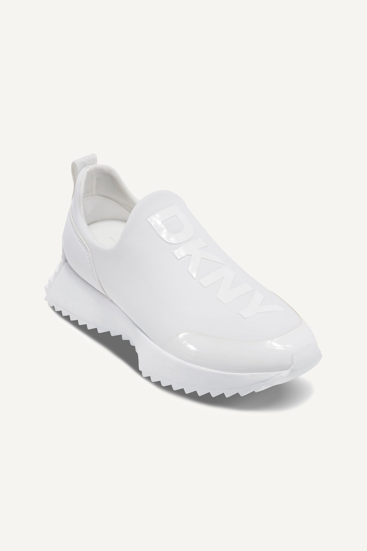White DKNY NALLEN SLIP ON SNEAKER