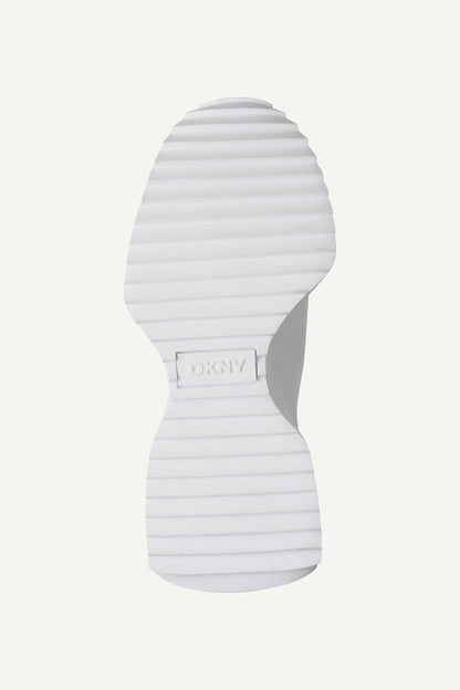 White DKNY NALLEN SLIP ON SNEAKER