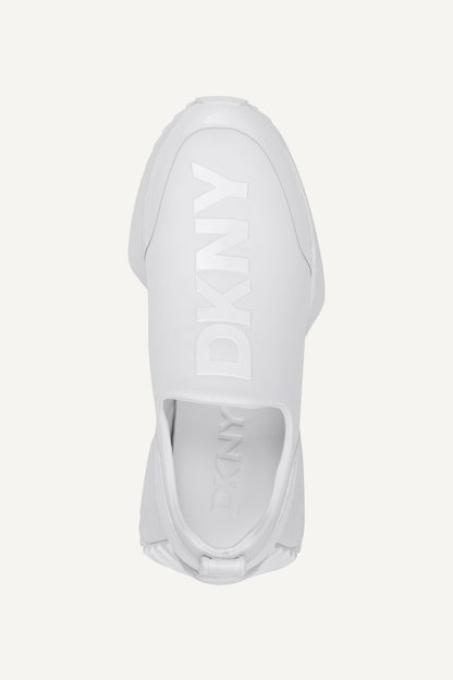 White DKNY NALLEN SLIP ON SNEAKER