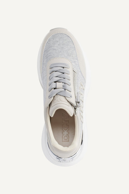 BLACK/CHARCOAL DKNY ZACATA LACE UP SNEAKER