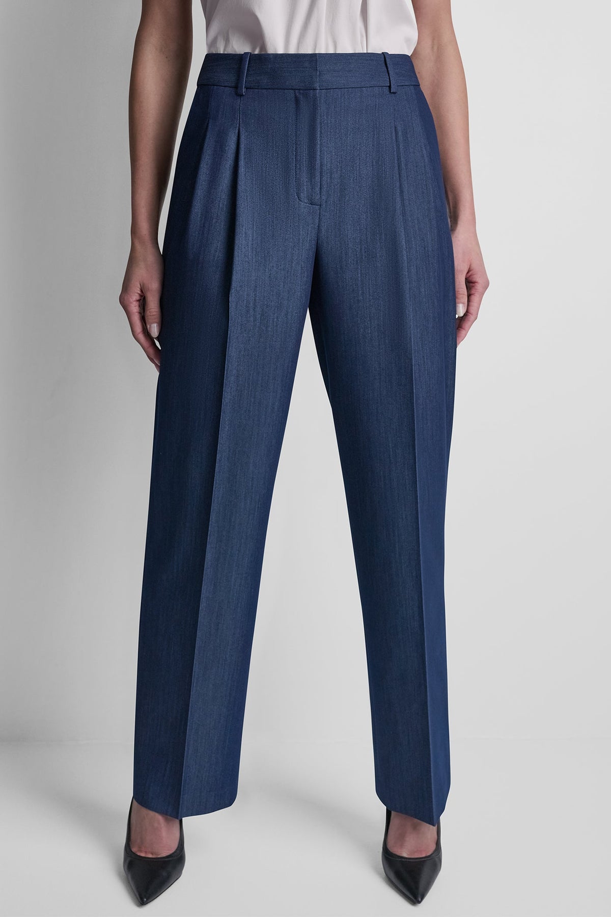 Dark Navy DKNY STRAIGHT LEG TROUSER